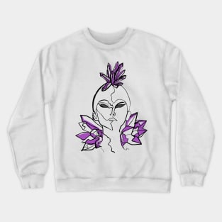 Single Line - Crystaline Crewneck Sweatshirt